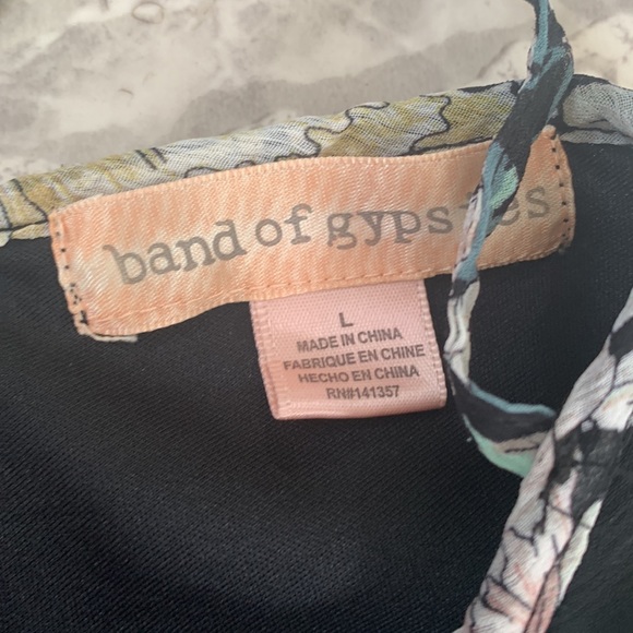 Band of Gypsies Floral wrap dress Large - Picture 5 of 6